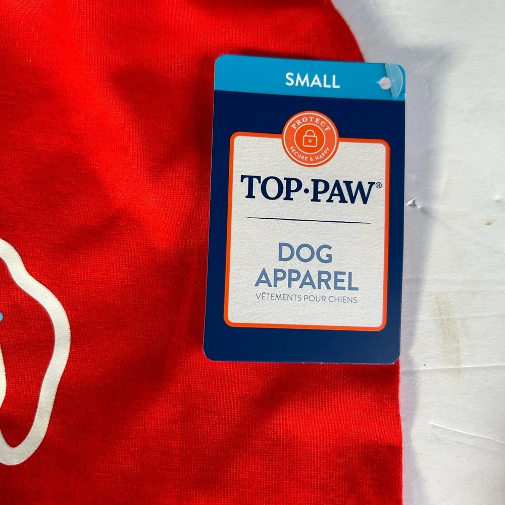 Top Paw Star Spangled Patriotic Pup Dog Tee S